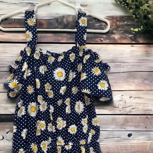 Beautiful sunflower shorts/romper
